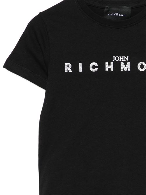 Completo bambino Richmond Junior nero con t-shirt e bermuda RICHMOND Junior | RBP26018CJLSBLACK